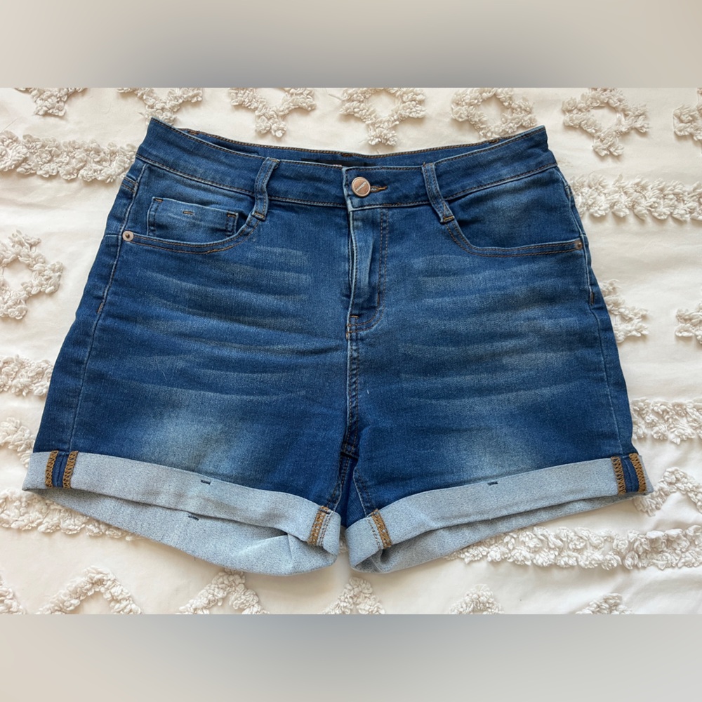 Dollhouse Dark Blue Jean Shorts